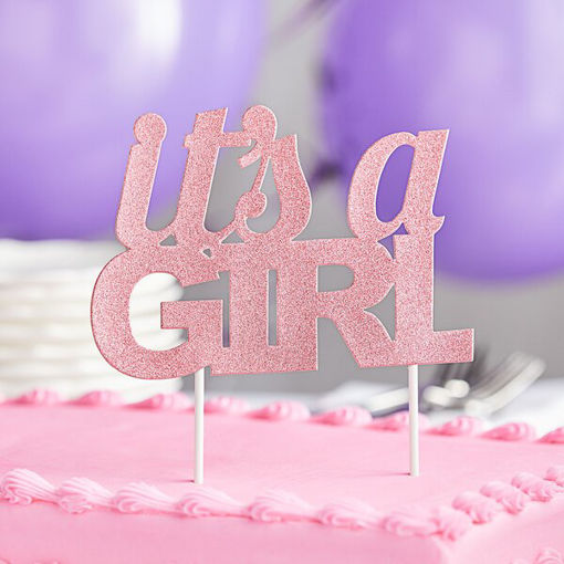 Picture of ITS A GIRL CAKE TOPPER